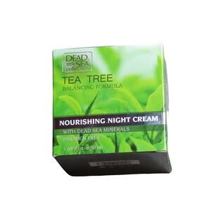 Dead Sea Collection Tea Tree Balancing Formula Nourishing Night Cream 1.69oz New